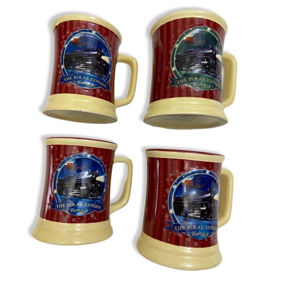 The Polar Express Train Ride Hot Chocolate 4pc. Mug Set - Picture 6 of 13